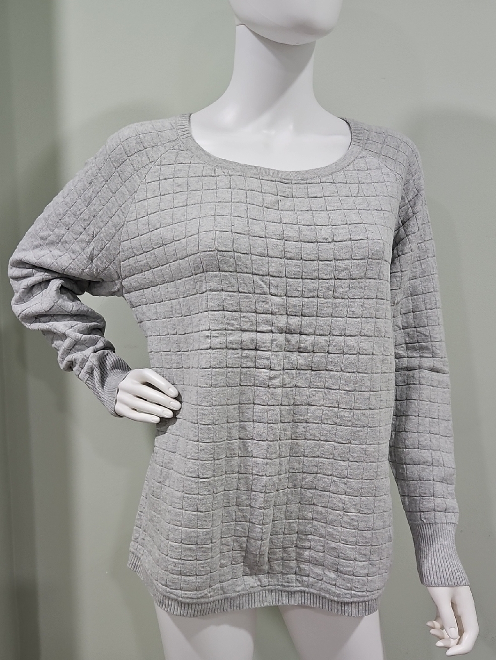 French Connection Light Gray Knit Pullover